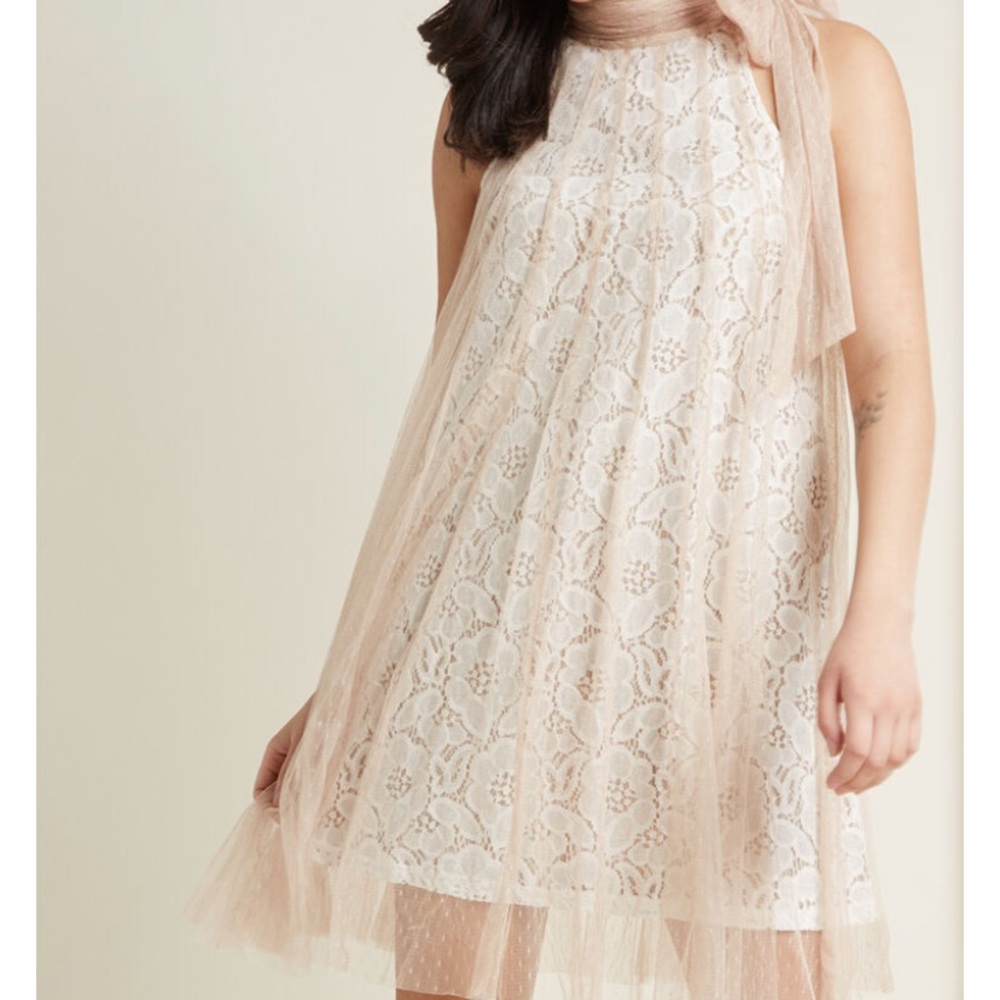 Time and Grace Lace Dress in Champagne Modcloth